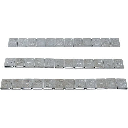 K&L Supply Wheel Weights - Steel - Stick-On - Chrome - 36 | 32-2434
