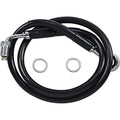 Drag Specialties Brake Line - 18- Softail - Black +6" | 618631-6BLK