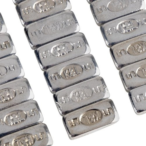 K&L Supply Wheel Weights - Steel - Stick-On - 5 Gram - Chrome | 32-2398