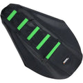 Moose Racing Ribbed Seat Cover - Kawasaki (Black / Green) KX8091-334RT