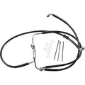 Drag Specialties +6" Brake Line - Front - Black Vinyl - FXDF08-17 | 660325-6BLK