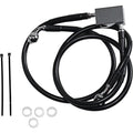Drag Specialties +3" Brake Line - Rear - Black Vinyl - Sftl 00-3 | 640221-3BLK