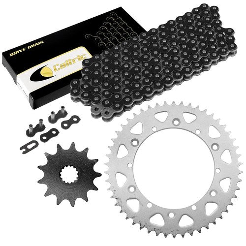 Black Drive Chain And Sprocket Kit for Yamaha YZ125 1987 1993 1994 1995 1996