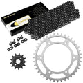 Black Drive Chain And Sprocket Kit for Honda XR250L 1991-1996