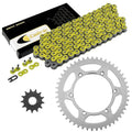 Drive Chain & Sprockets Kit for Kawasaki KX250 KX 250 2002 2003 2004 2005 Yellow
