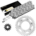 Drive Chain & Sprockets Kit for Honda TR200 FATCat 1986 1987 White