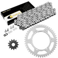 Drive Chain & Sprockets Kit for Kawasaki KX250F 2006 2007 2008-2010 White