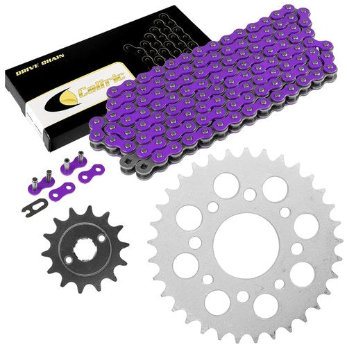 Drive Chain & Sprockets Kit for Honda CMX250C Rebel 250 1996 1997-2016 Purple