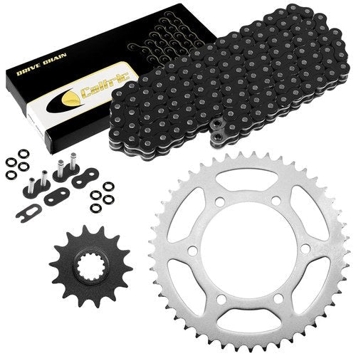 Black O-Ring Drive Chain & Sprockets for Kawasaki EX250J Ninja 250R 2008-2012