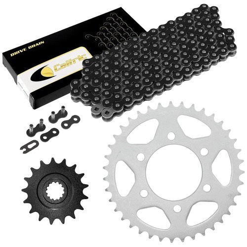 Black Drive Chain And Sprocket Kit for Kawasaki Ninja ZX-10R ZX1000 2011-18