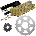 Drive Chain & Sprockets Kit for Yamaha XJ550 Maxim 81-83 XJ550R Seca 82 83 Gold