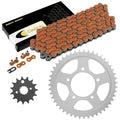 Drive Chain & Sprockets Kit for Suzuki GSX600F Katana 600F 1998 99-06 / Orange