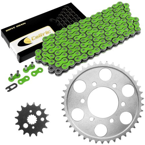 Drive Chain & Sprockets Kit Fits Kawasaki ZX900 Ninja ZX9R 1998- 2001 / Green