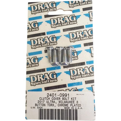 Drag Specialties Bolt Kit M8 Clutch Torx Chrome | MK788