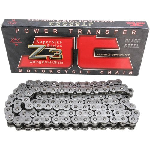 JT Chains 525 Z3 - Heavy Duty X-Ring Chain - Steel - 118 Links | JTC525Z3118RL