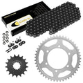 Black O-Ring Drive Chain & Sprockets Kit for Yamaha R1 YZF-R1 2009-2014