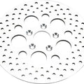 Harley Davidson Big Twin 81-99 Harddrive Rear Rotor Polished S/S 11.5" 1.99 ID