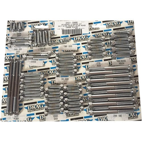 Drag Specialties Bolt Kit M8 Engine Allen Chrome | MK775
