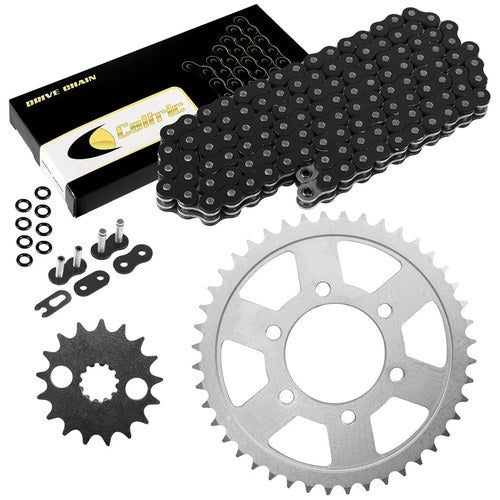 Black O-Ring Drive Chain & Sprockets for Kawasaki ZZR1200 Ninja ZX1200C 2002-05