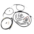 Burly Brand Black Vinyl Jail Bar Cable Kit For 12" Handlebars | B30-1195