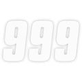 Factory Effex FX Factory Number 9 - White - 4" | 08-90019