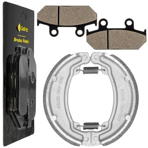 Front Brake Pads & Rear Brake Shoes for Honda CM250 CD250U CM250cc 1982-85 1988