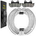 Front Brake Pads & Rear Brake Shoes for Honda VT500Ft Ascot 1983 1984