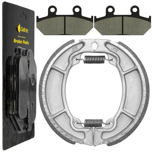 Front Brake Pads & Rear Brake Shoes for Honda NX650 Dominator 1988 1989