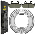 Front Brake Pads & Rear Brake Shoes for Honda NX650 Dominator 1988 1989