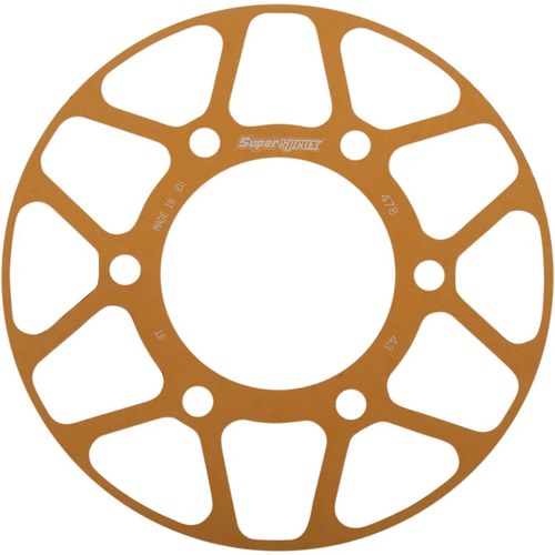 Supersprox Rear Edge Sprocket Color Disk Alu 43T-520 Gold | RACD-478-43-GLD
