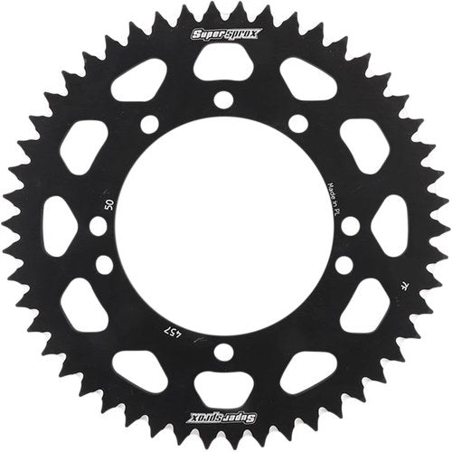 Supersprox Rear Sprocket Aluminum 50T-420 Blk Kaw | RAL-457-50-BLK
