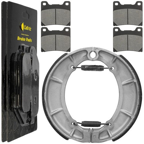 Front Brake Pads & Rear Brake Shoes for Yamaha XV1000 Virago 1000 1984 1985