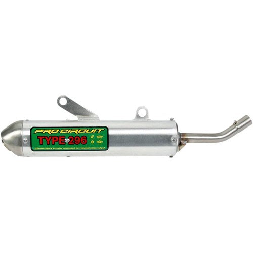 Pro Circuit Type 296 Spark Arrestor Silencer (Aluminum; Brushed) SS02125-296