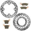 Front & Rear Brake Disc Set w/ Sintered Pads For Honda CRF250R CRF250X 2004-2007