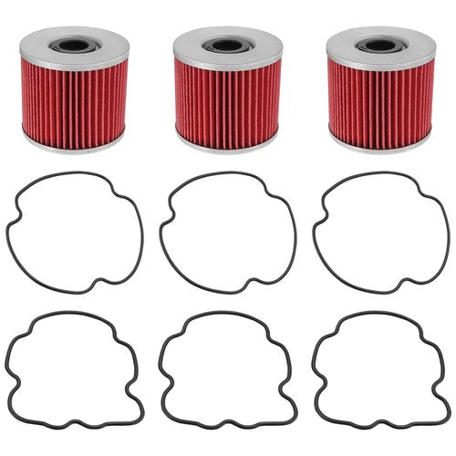 for Suzuki GSX400 GSX-400 Impulse 400 1980-1990 Oil Filter 3-Pack