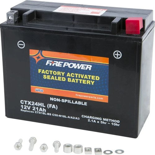 Ski Doo 1997-1998 MX Z 440 FirePower Factory Activated CTX24HL-BS FA Battery