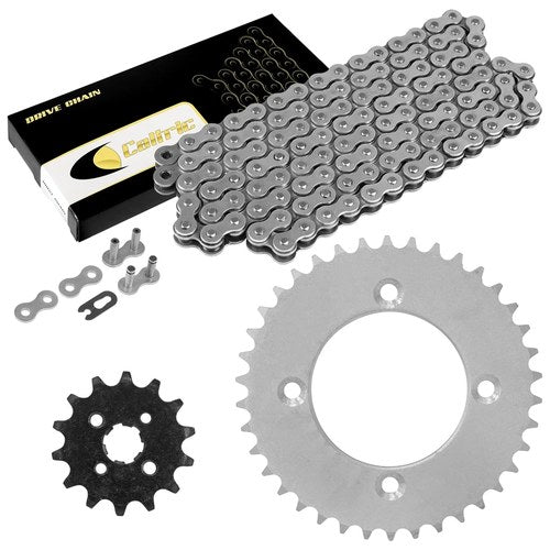 Caltric Drive Chain & Sprockets For Honda CRF110F 2013-2024 520 Pitch 86 Links