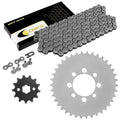 Caltric Drive Chain & Sprockets For Kawasaki KLX110 10-24 / KLX110L 10-24
