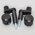 Kawasaki 2018-2023 Ninja 400 Woodcraft Racing Frame Sliders - Black Pucks