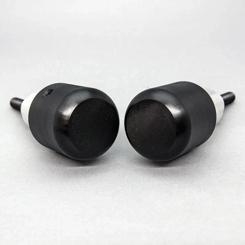 Suzuki 2019-2022 SV 650X Woodcraft Racing Frame Slider Kit - Long Black Pucks