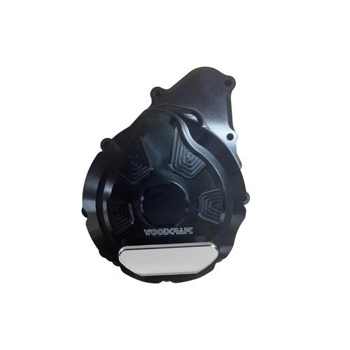 Kawasaki 2023-2025 ZX4RR Woodcraft Racing Lhs Engine Stator Cover - Silver Plate