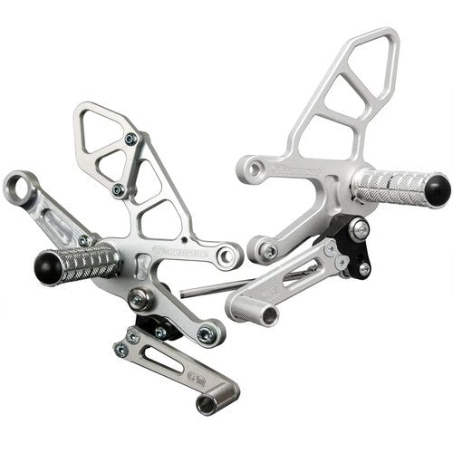 Aprilia 2017-2020 RSV4 Woodcraft Racing Rearsets / Footpeg Kit - Std Shift