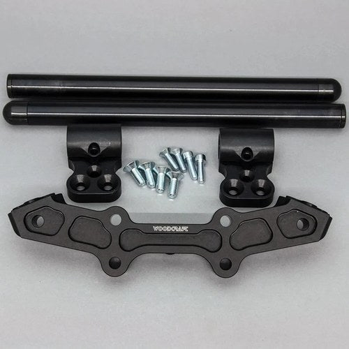 Yamaha 2015-2017 FZ-07 Woodcraft Clipon Bar Handlebar Adapter Plate - 1.5" Mount
