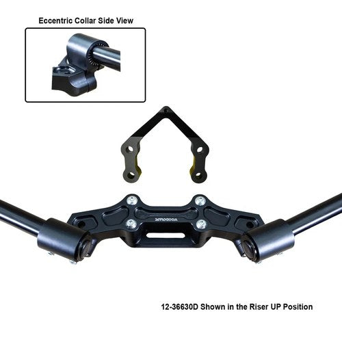 Ducati 2016-2019 Monster 1200R Woodcraft Adapter W/ Damper Mount -35mm Eccentric