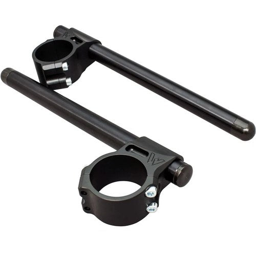 54mm Woodcraft Racing 3 Piece CLIP-ON Clipon Handlebar Kit - 1" Black Bars