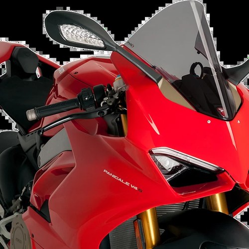 Ducati Panigale V4/S 2018-2019 / V2 2020 Puig Windscreen R-RACER Dark Smoke