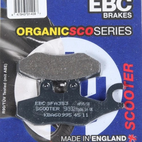Ebc Sfa Organic Scooter Brake Pads SFA353