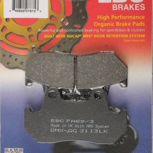 Ebc Organic Brake Pads FA69/3