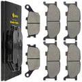 Front Rear Brake Pads for Yamaha FZ6 Fazer Fzs6 2004 2005 2006 Front Rear Pads