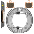 for Yamaha XJ550R Seca 550 1981 1982 1983 Front Brake Pads Rear Brake Shoes